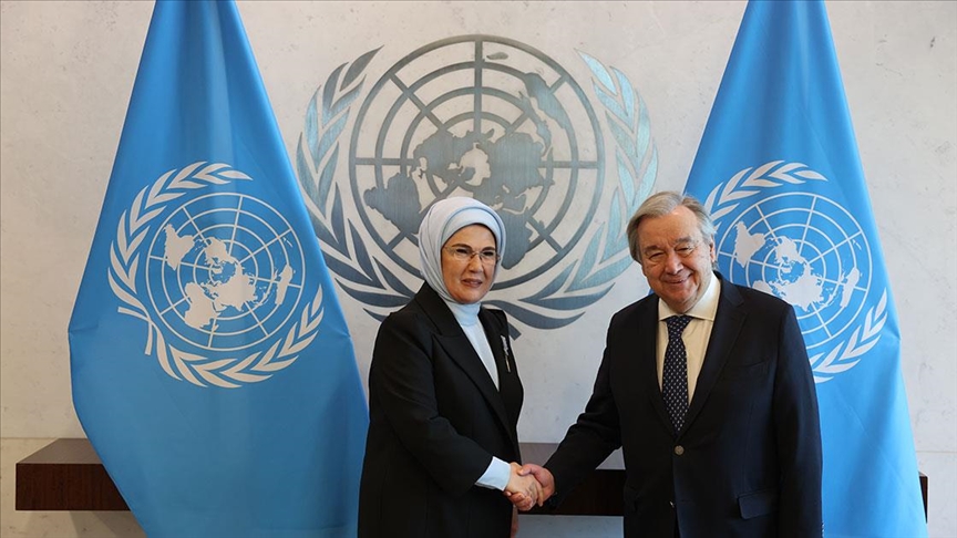 Emine Erdoğan, COP29’da BM Genel Sekreteri Guterres ile görüşecek