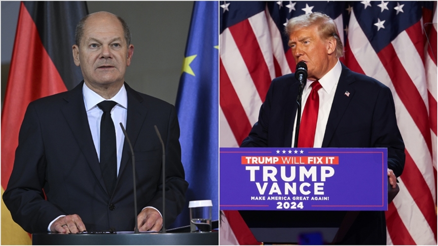 Almanya Başbakanı Scholz, ABD’nin 47. Başkanı seçilen Trump ile telefonda görüştü