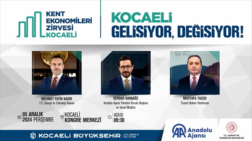 Sanayi ve teknolojinin kalbi “Kocaeli Kent Ekonomileri Zirvesi”nde atacak